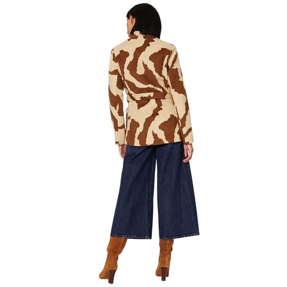 SOIA & KYO Women's Azora Animal Print Jacket Size M - Picture 2 of 16